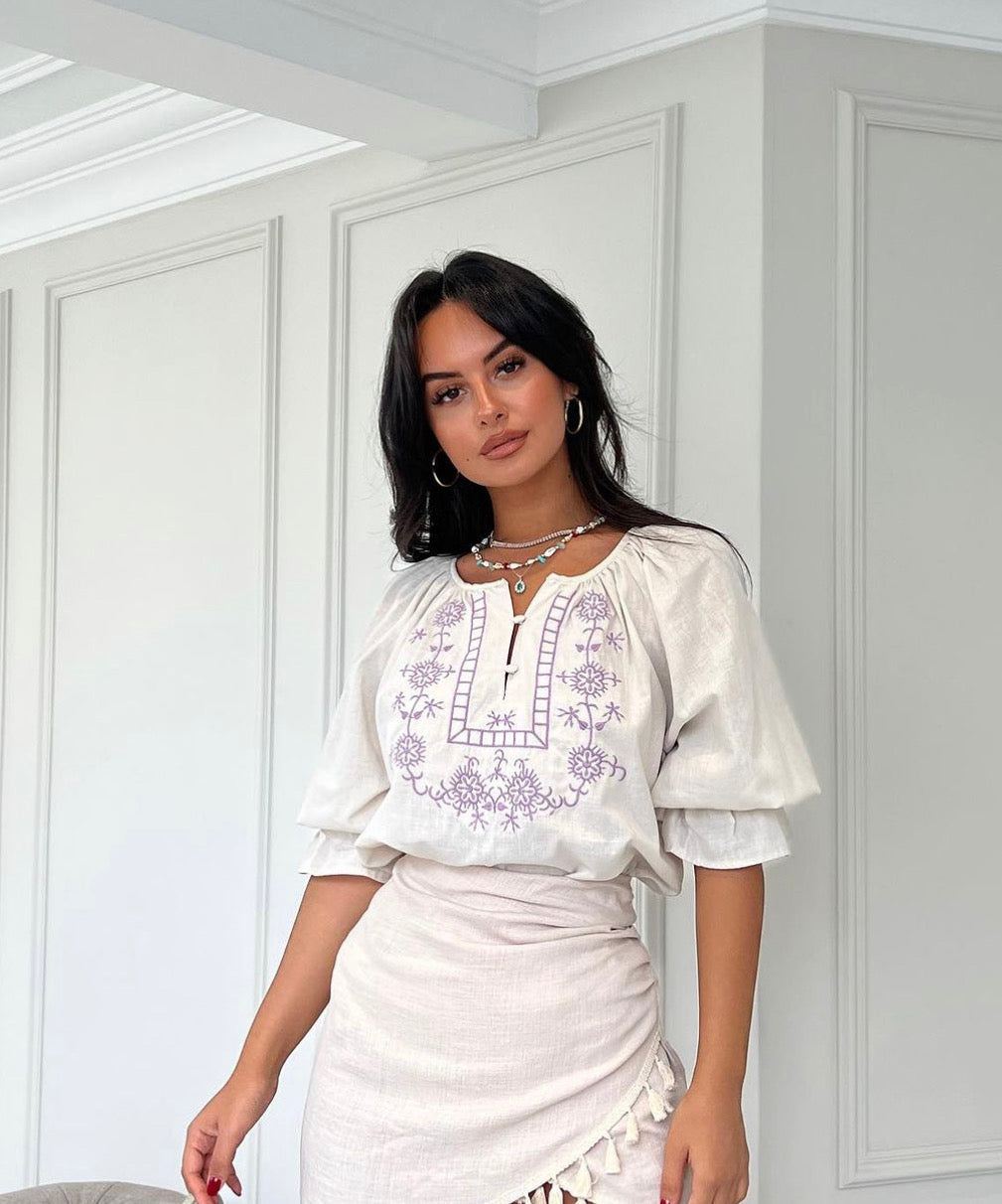 Front Embroidered