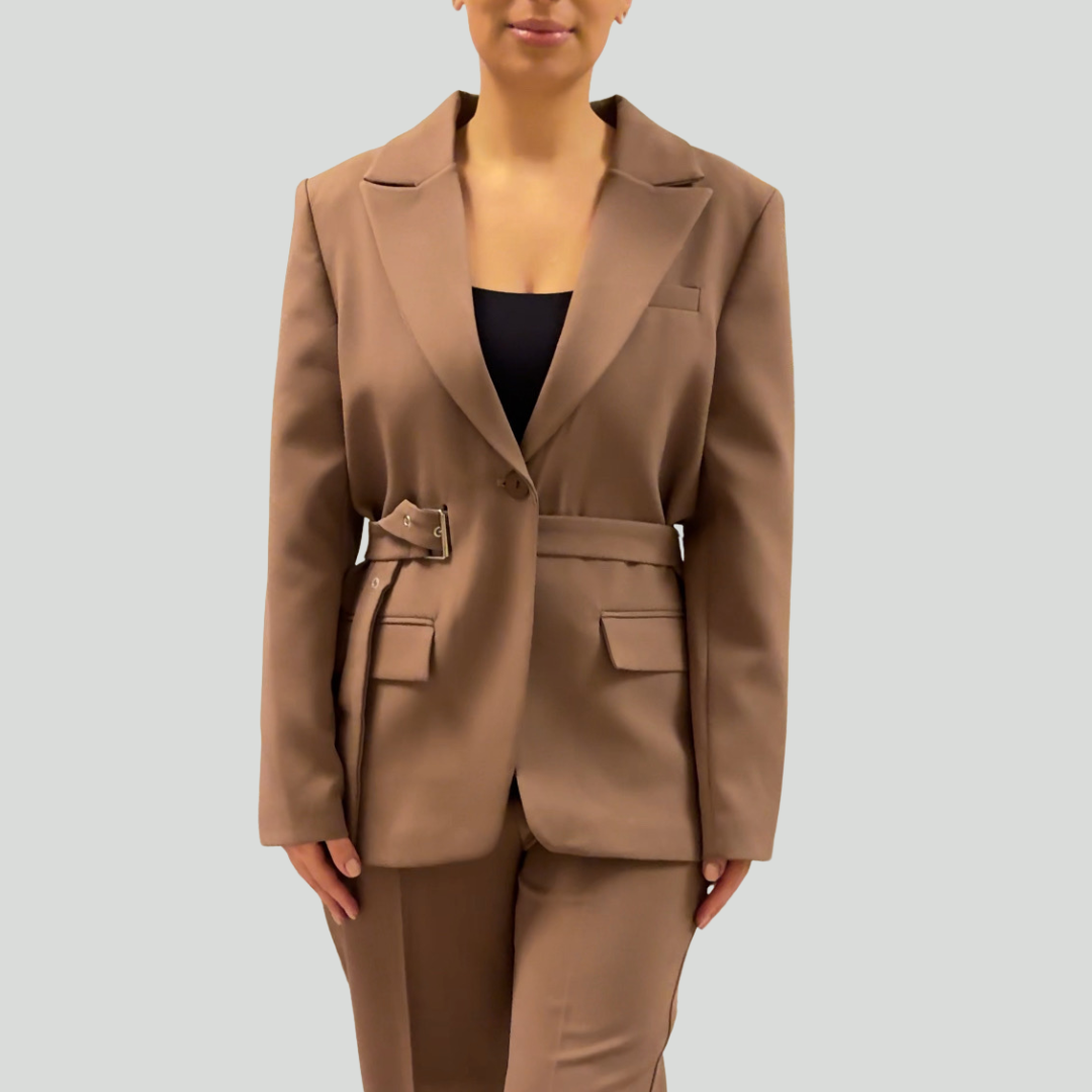 Empowerment Belted Blazer