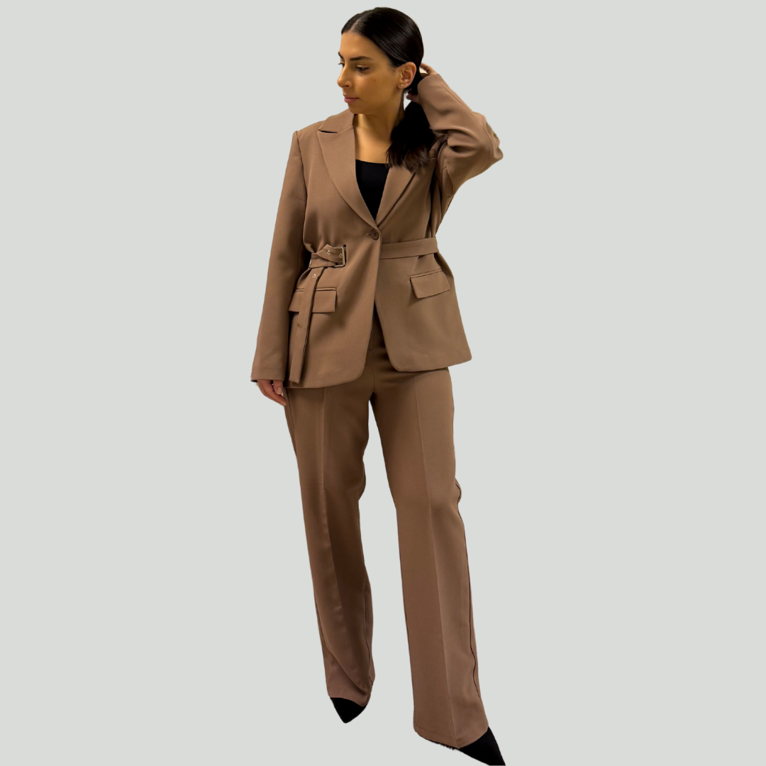 Empowerment Belted Blazer