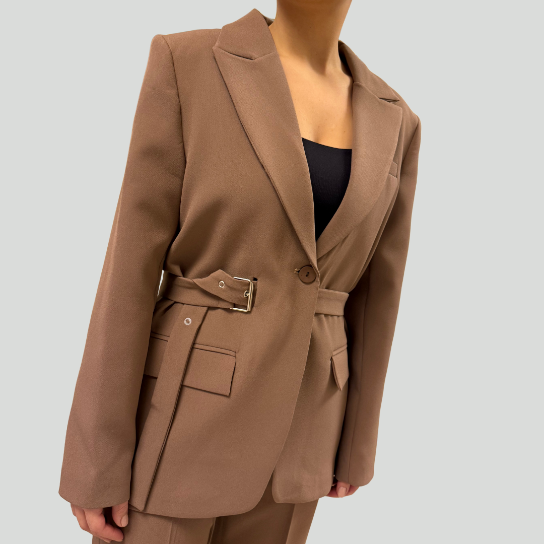 Empowerment Belted Blazer