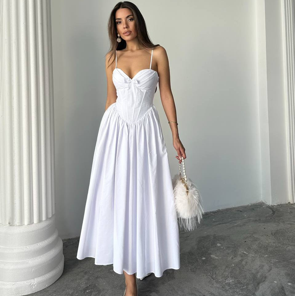 White Corset Dress
