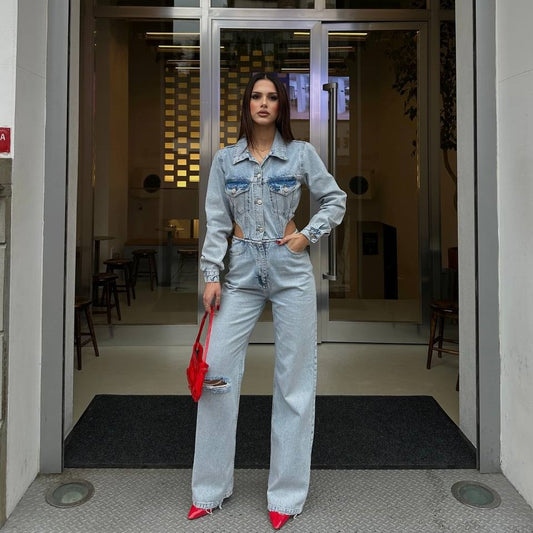 Nova Denim Jumpsuit