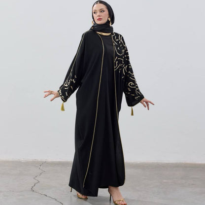 Noir Gold Signature Abaya
