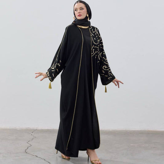 Noir Gold Signature Abaya