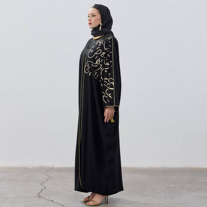 Noir Gold Signature Abaya