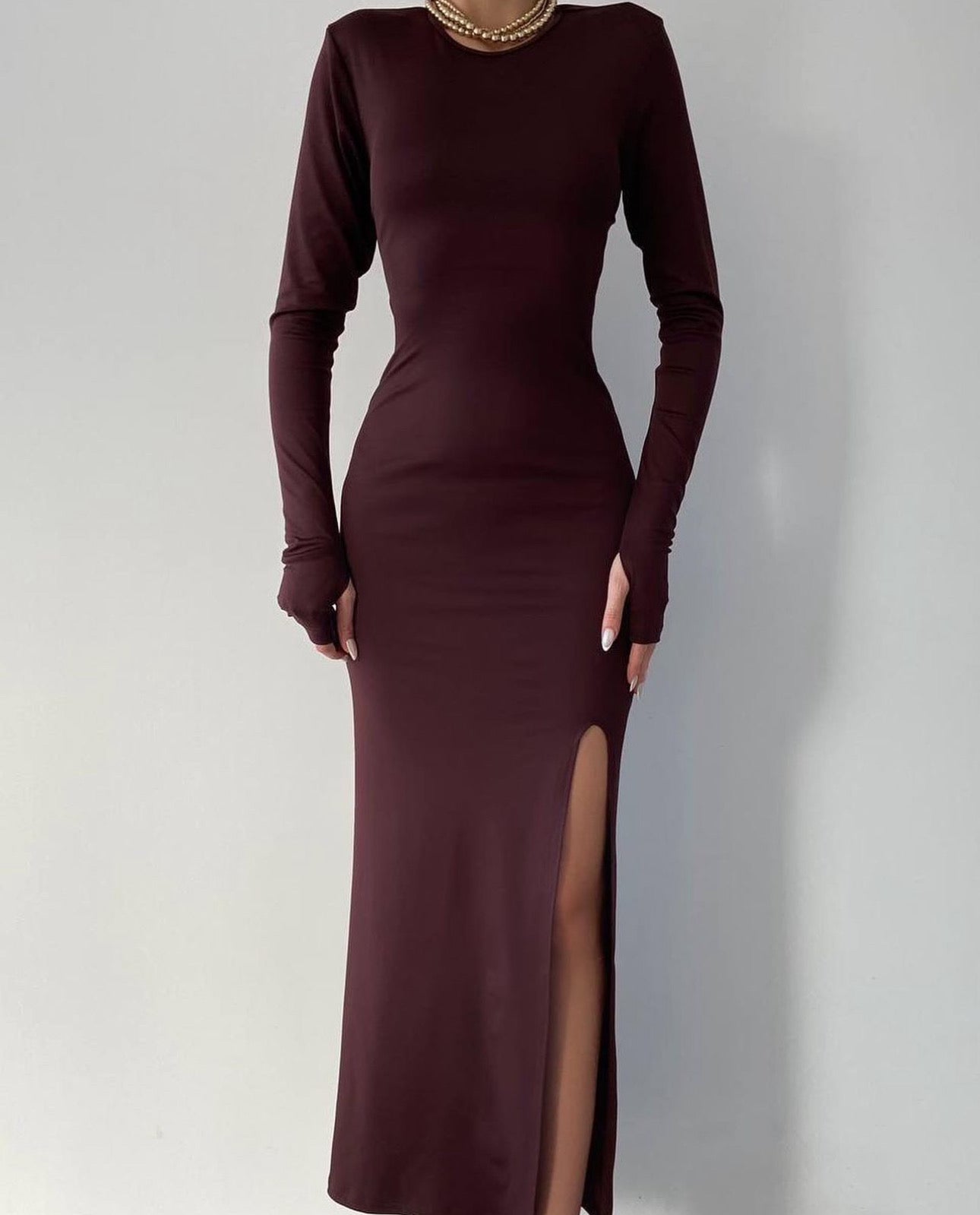 ALIA Brown Dress