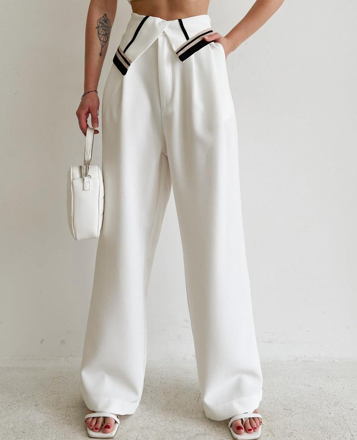 White Plasma Pants