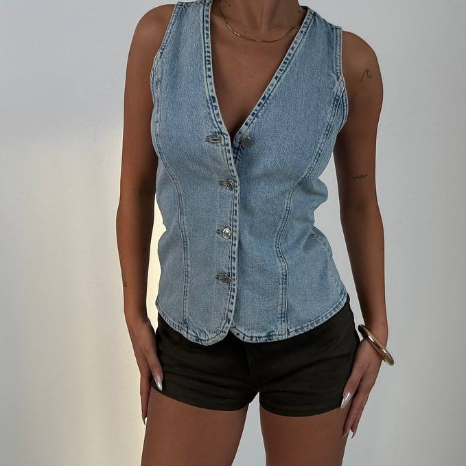 Denim Edge Gilet