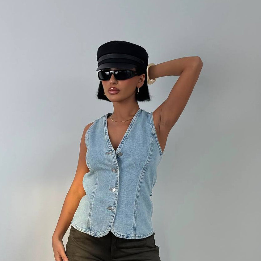 Denim Edge Gilet